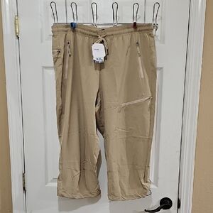 Women's Tan Outdoor Pants with Zipper Pockets